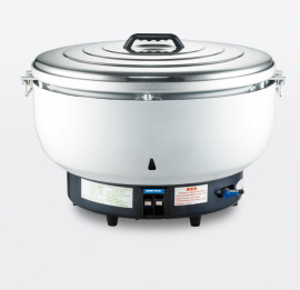 25L Eisen-Reiskocher 0-100\u2103 Temp Küchengerät in Schwarz/Weiß/Blau