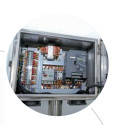 50 Hz Nennfrequenz Obstverarbeitungsausrüstung mit 110/140/170mm Durchbreitungs-Digitalbildschirm