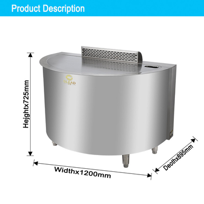 SS304 Gasbetrieben 130 kg Teppanyaki Grill Kochplatte für kommerzielle Hotels