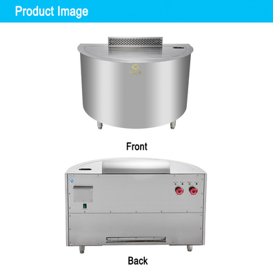 Ausrüstung für Geschäftshotels aus Edelstahl 130 kg Gastyp LPG/Naturgas Teppanyaki Tischgrill