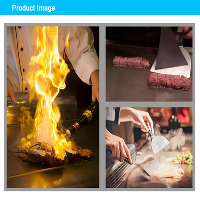 Schwere japanische Gasbogengrillstation Teppanyaki für den Betrieb von kommerziellen Küchen