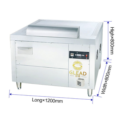 Japanische Gas Arc Teppanyaki SS304 Handelshotelausrüstung mit LPG/Naturgas 130KG N.W.