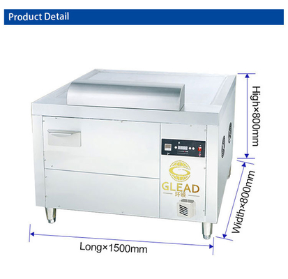 Japanische Gas Arc Teppanyaki SS304 Handelshotelausrüstung mit LPG/Naturgas 130KG N.W.