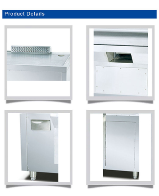 Japanische Gas Arc Teppanyaki SS304 Handelshotelausrüstung mit LPG/Naturgas 130KG N.W.