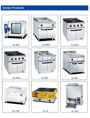 Japanische Gas Arc Teppanyaki SS304 Handelshotelausrüstung mit LPG/Naturgas 130KG N.W.