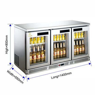 180L Barluftgekühlter Kühlschrank mit Lüfterkühlung R134a Kühlmittel Temperaturbereich 4.C bis 8.C