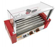 Erweiterte Obst- und Gemüseverarbeitungsmaschine mit 660*490*540mm Größe und 9 Rollen Hot Dog Grill