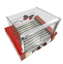 Erweiterte Obst- und Gemüseverarbeitungsmaschine mit 660*490*540mm Größe und 9 Rollen Hot Dog Grill