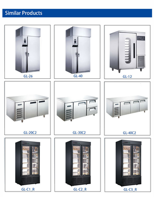 Hotel Eisfriger R404a Kühlmittel 1100W Kapazität -18~-22.C Temperatur