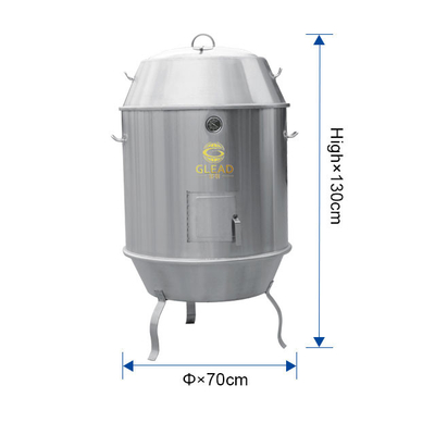 Edelstahl-Gas-Kohlenstoff-Rost-Enten-Ofen-Maschine mit 12KW Leistung