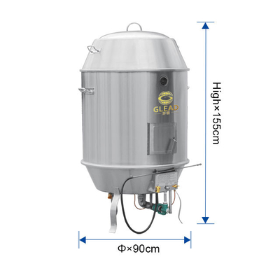 Effizienz Gaskohle Elektro-Rost-Enten-Ofen Leistung 12KW für Lebensmittelmaschinen