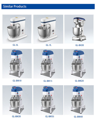 Professionelle 7L Kuchenmischmaschine mit Nationalstandardmotor und stabilem Design für kommerzielle Verwendung