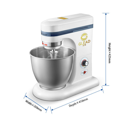 Kommerzieller 0,35 kW Kuchenmischer mit 7L Volumen und stabilem Kupfermotor für Hotelküche
