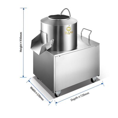 1.5kw kommerzielle Hotel Kartoffel Schneidemaschine 80KG N.W. 150min/r Drehgeschwindigkeit
