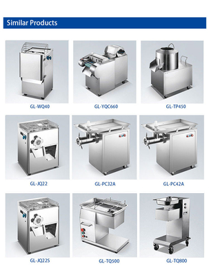 400 KG/h Edelstahl Kartoffel Schneidemaschine mit sicherem und hygienischem Design