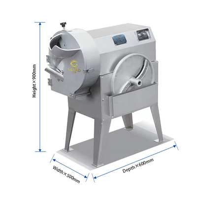 Kapazität Gewerbliche Kochgeräte 1000 kg/h Edelstahl Gemüseschneider 1,5 kW Stromversorgung