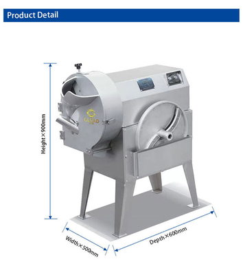 Kapazität Gewerbliche Kochgeräte 1000 kg/h Edelstahl Gemüseschneider 1,5 kW Stromversorgung