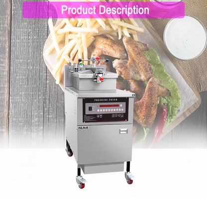 Gewerblicher Küchen-Hühnerbraten 25L Kapazität 13,5 kW Leistung Mechanische Platte Ölfilter 135Kg