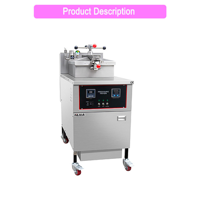 Gewerblicher Küchen-Hühnerbraten 25L Kapazität 13,5 kW Leistung Mechanische Platte Ölfilter 135Kg