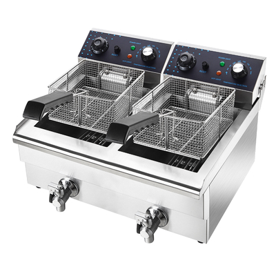 Kompakte Doppelbild-Fryer Lebensmittelproduktionsanlagen für kleinere Küchen