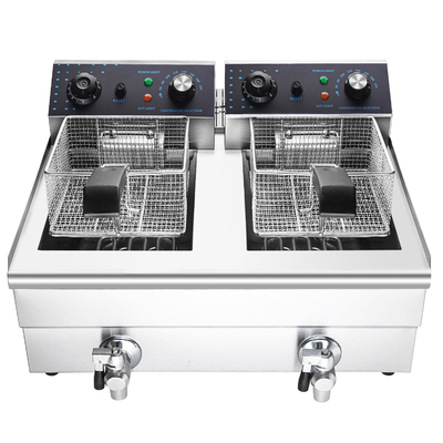 Kompakte Doppelbild-Fryer Lebensmittelproduktionsanlagen für kleinere Küchen