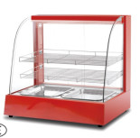 Bequeme Auswahl an Lebensmitteln mit Warm-Vitrine 800*480*635 mm N.W. 40Kg Warm-Vitrine