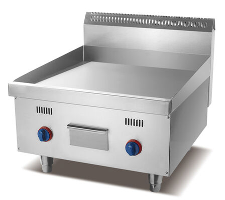 Edelstahl kommerzielle elektrische Grill 220V 5.4KW Counter Top Flat Kochgeräte