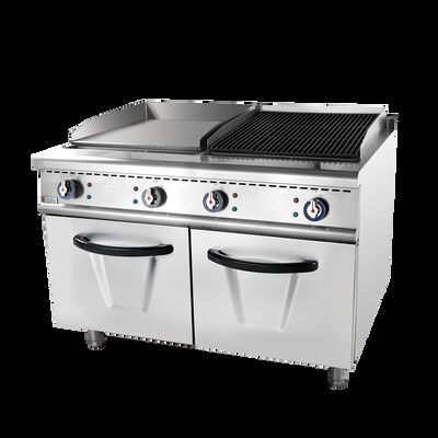 Gewerbliche Grillplatte aus Edelstahl mit 12 kW Leistung für einheitliche Heizung