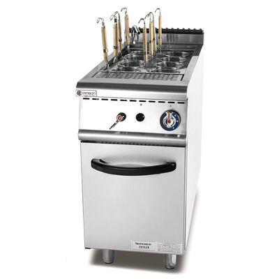 Pastenkocher aus Edelstahl mit 9 kW Leistung und gleichmäßiger Heizung für gewerbliche Küchen