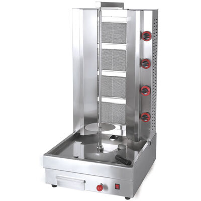 Gas-Mittelöstlicher Grill Gas Shawarma Gas Kebab-Maschine Mini Bbq Raucher Metallgrill