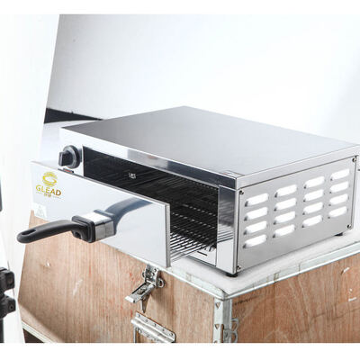 Commercial 12 Inch Stainless Steel Control Knob Accurate Temperature Control Single Layer Electric Pizza Oven