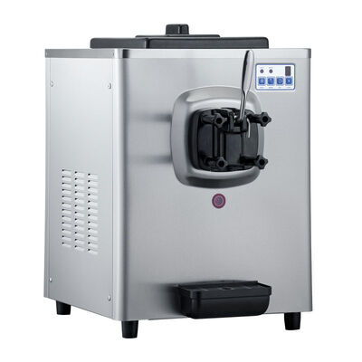 Commercial Countertop Single Nozzle Soft Ice Cream Machine with Pump  Precool & Overnight Fresh-Keeping Function