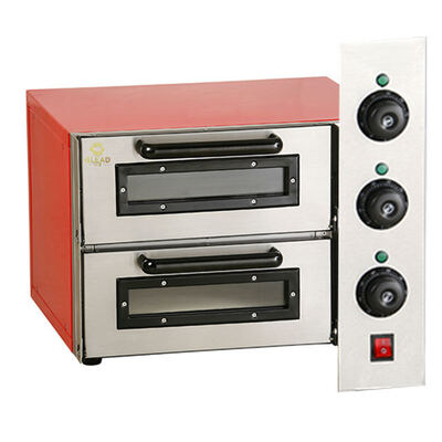Commercial Double Deck Electric Pizza Oven, Multi-Functional Countertop Baking Oven for Pizza, Bread & Pastry Commercial Catering Use