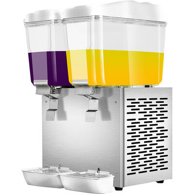 2×12L Edelstahl-Kaltgetränke-Dispenser