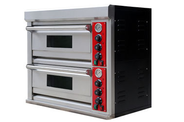Restaurant-Handelspizza-Ofen-doppelstöckige Gas-Pizza-Ofen-Energie gespart