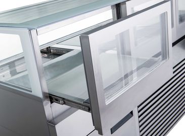 Rechtwinklige industrielle Kühlgeräte gekühltes Kuchen-Verkaufsmöbel